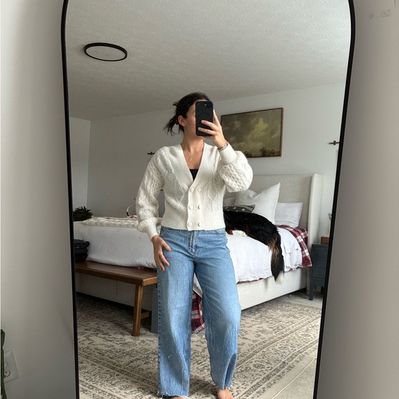 Abercrombie & Fitch Ivory Button-Up Cardigan - Picture 2 of 2